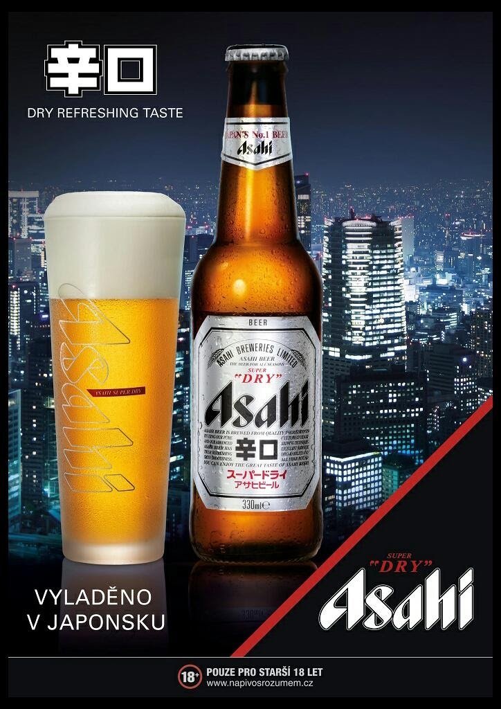 AsahI Super Dry se ve vybraných restauracích bude prodávat od konce června