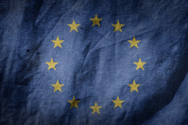 Vlajka EU, ilustrační fotografie