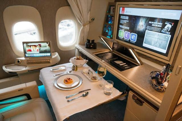 Catering Emirates je všeobecné pokládán za jeden z nejlepších na světě
