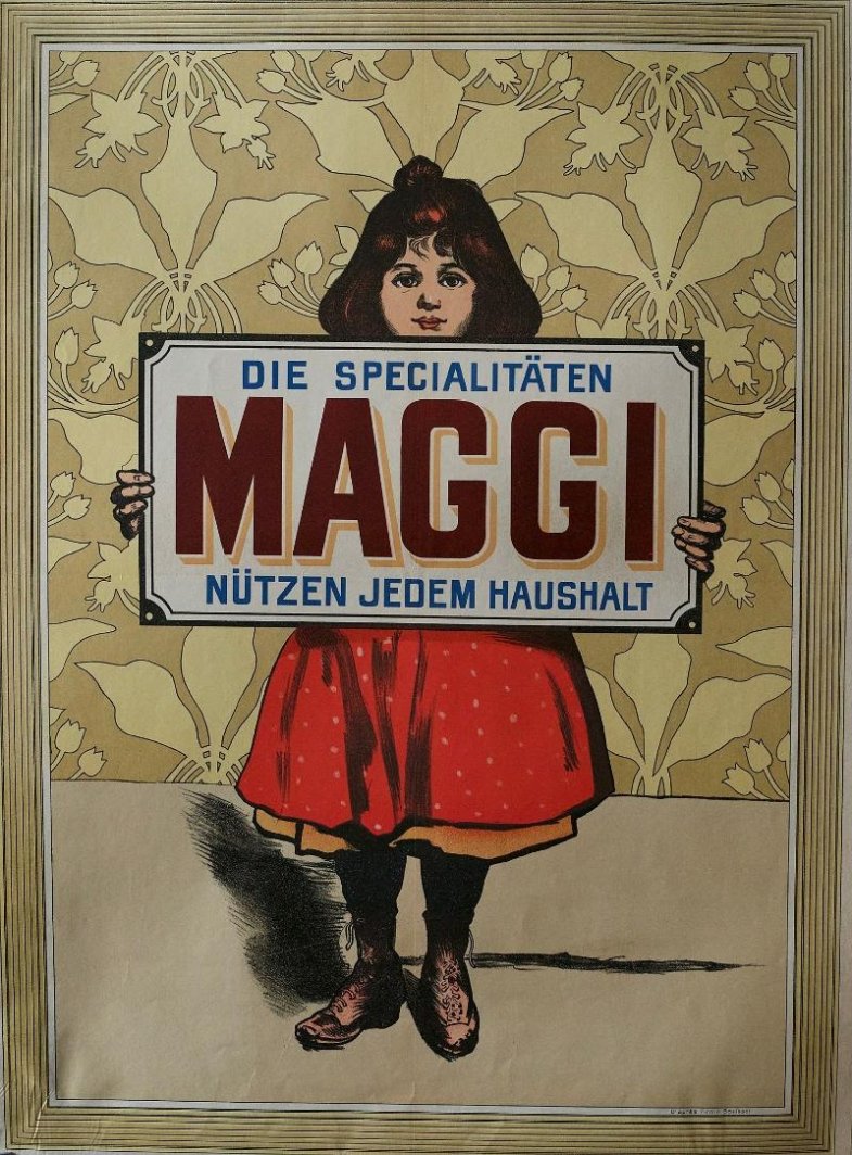 Maggi-Schild, Foto von Firmin Bouisset, gemeinfrei