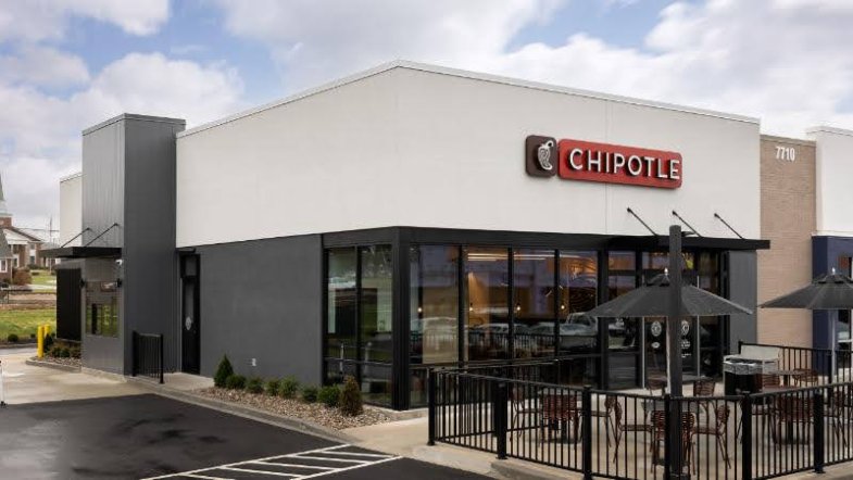 Typická pobočka Chipotle