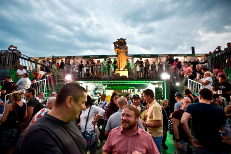 Radegast na Colours of Ostrava, ilustrační fotografie Pivovar Radegast